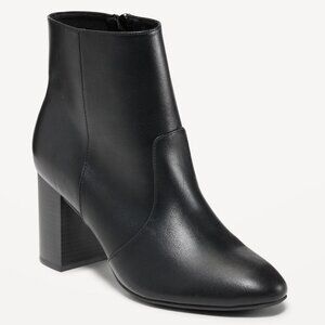 ❤️NWT OLD NAVY  Blackjack 7” Tall Ankle Booties 2.25” Block Heels Heels  9.5
